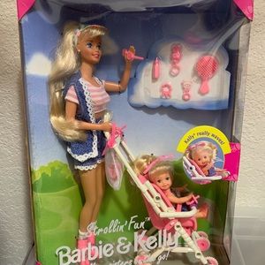 Barbie Strollin Kelly Doll Set from 1995